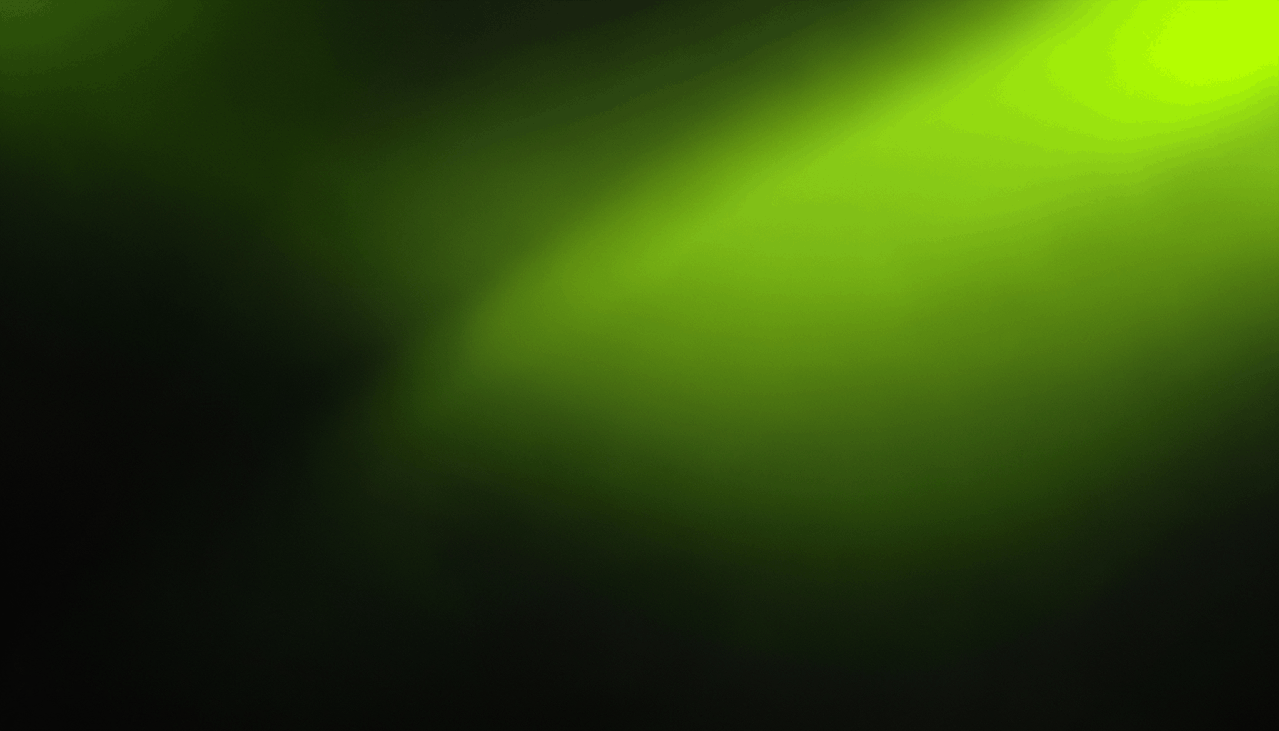Abstract gradient composition in deep charcoal and vibrant lime green, with a smooth diagonal transition and a dark, tech-inspired atmosphere